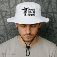 Drop It Like A Scot Funny Scottish Dance Funny Meme Bucket Hat thumb 2