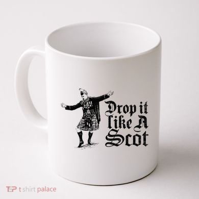 Drop It Like A Scot Funny Scottish Dance Funny Meme Coffee Mug