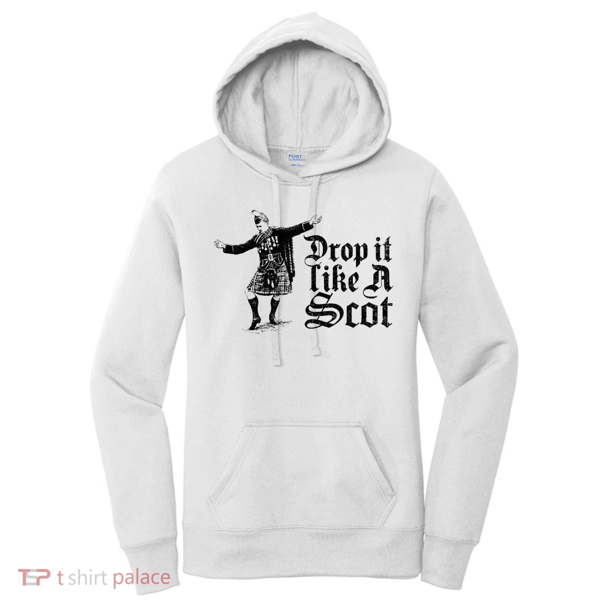 Drop It Like A Scot Funny Scottish Dance Funny Meme Women's Hoodie