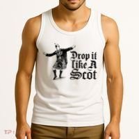 Drop It Like A Scot Funny Scottish Dance Funny Meme Tank Top thumb 3