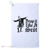 Drop It Like A Scot Funny Scottish Dance Funny Meme Golf Towel thumb 0
