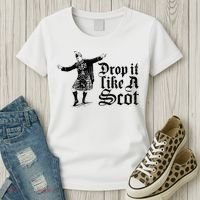 Drop It Like A Scot Funny Scottish Dance Funny Meme Women's T-Shirt thumb 3