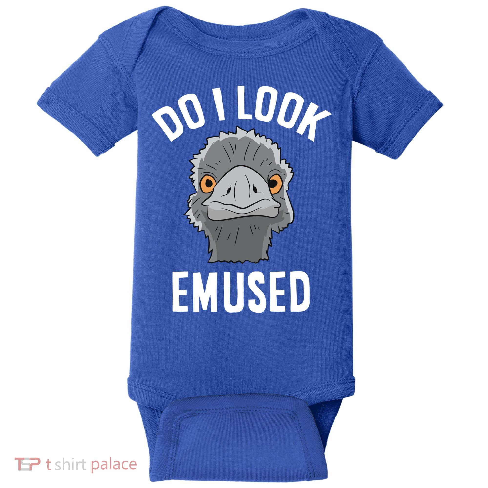 Do I Look Amused Funny Emu Animal Love Emus Gift Baby Bodysuit