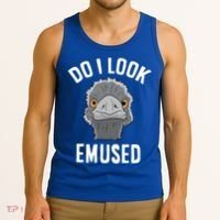 Do I Look Amused Funny Emu Animal Love Emus Gift Tank Top thumb 3