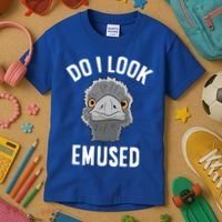 Do I Look Amused Funny Emu Animal Love Emus Gift Kids T-Shirt thumb 3