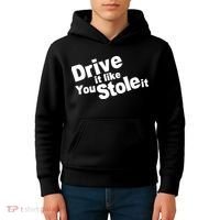 Drive It Like You Stole It Car Lover Kids Hoodie thumb 4