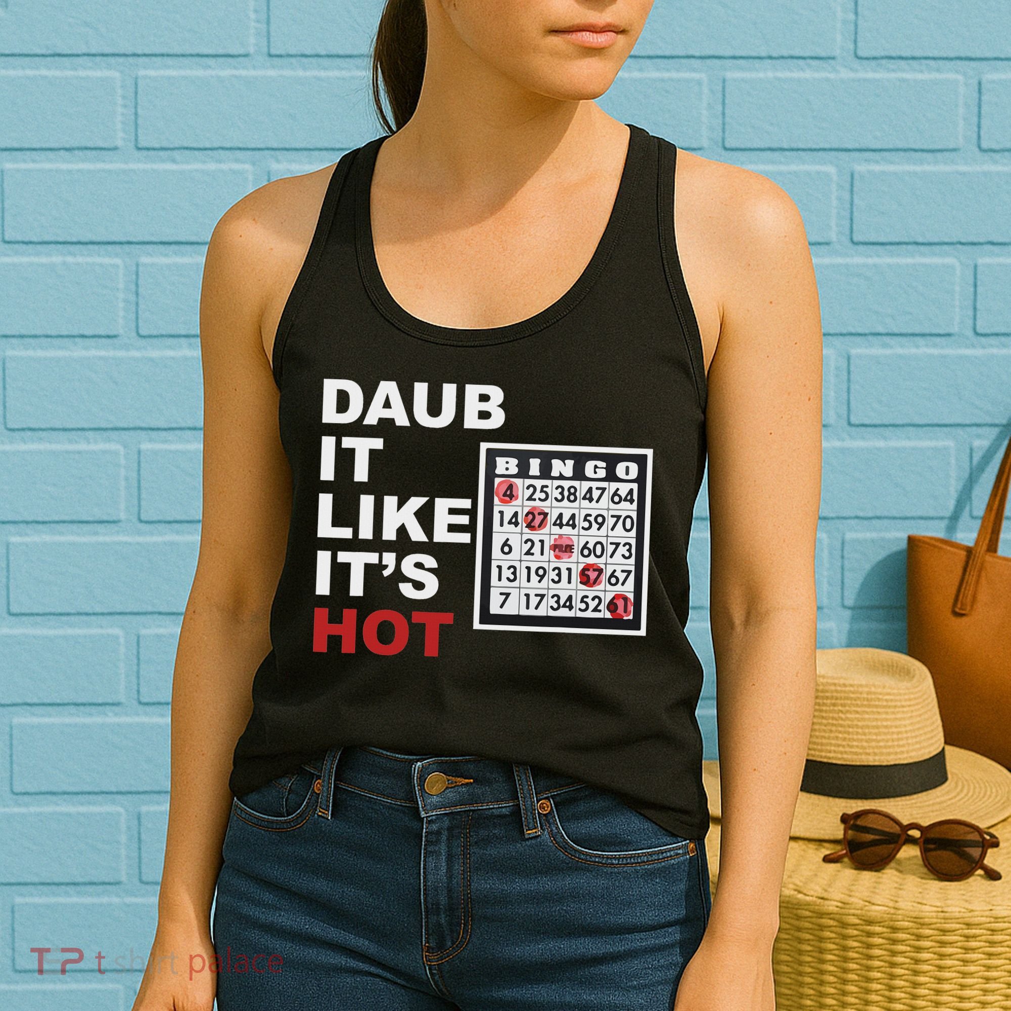 Daub It Like It's Hot Funny Bingo Women's Tank Top