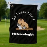 Do I Look Like A Ground Hogs Day Punxsutawney Phil Woodchuck Cool Gift Golf Towel thumb 1