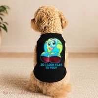 Do I Look Flat To You Funny Anti Flat Earth Doggie Tank thumb 2
