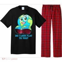 Do I Look Flat To You Funny Anti Flat Earth Pajama Set thumb 0
