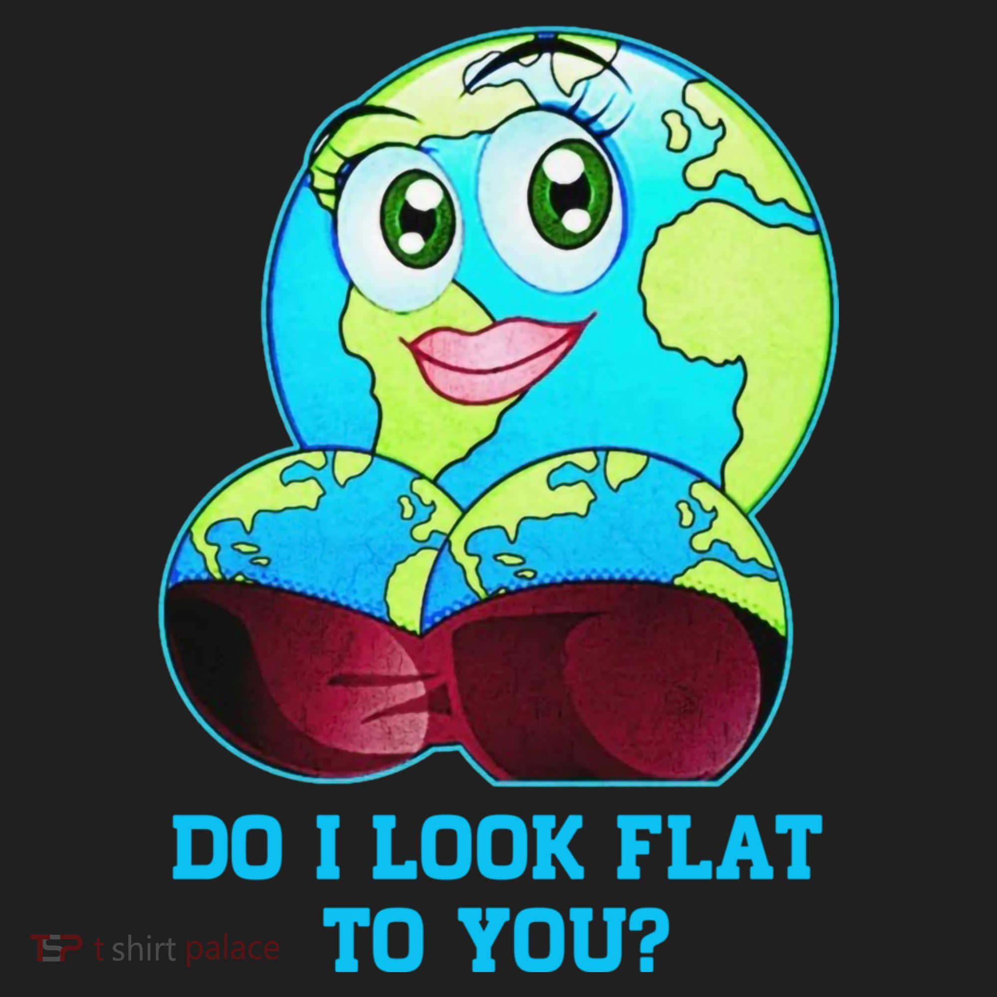 Do I Look Flat To You Funny Anti Flat Earth Golf Towel
