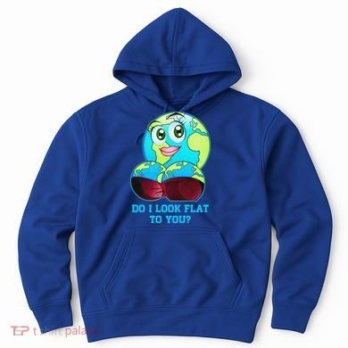 Do I Look Flat To You Funny Anti Flat Earth Hoodie