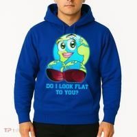 Do I Look Flat To You Funny Anti Flat Earth Hoodie thumb 2