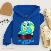 Do I Look Flat To You Funny Anti Flat Earth Hoodie thumb 4