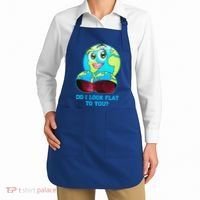 Do I Look Flat To You Funny Anti Flat Earth Apron thumb 2