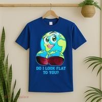 Do I Look Flat To You Funny Anti Flat Earth T-Shirt thumb 2