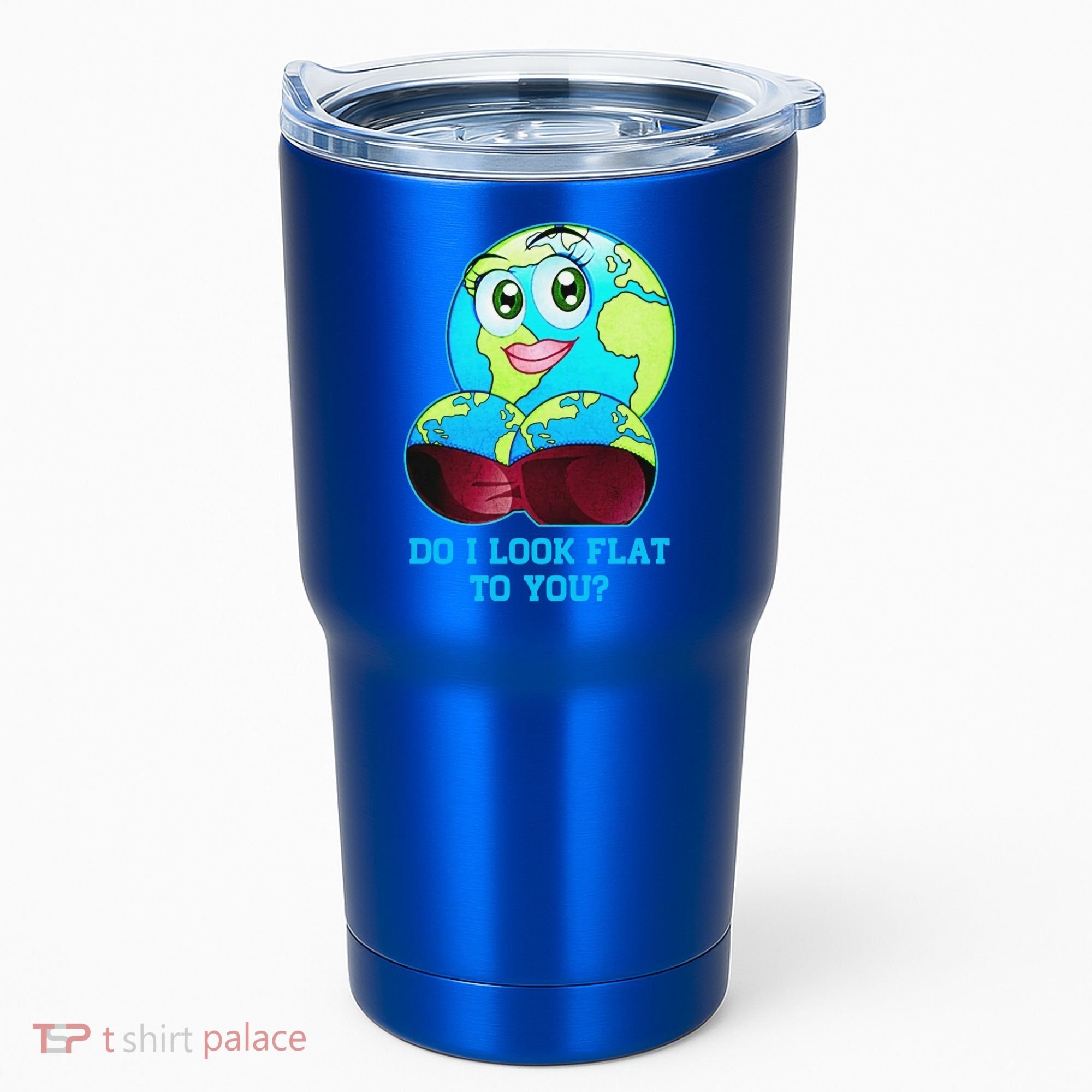Do I Look Flat To You Funny Anti Flat Earth Tumbler