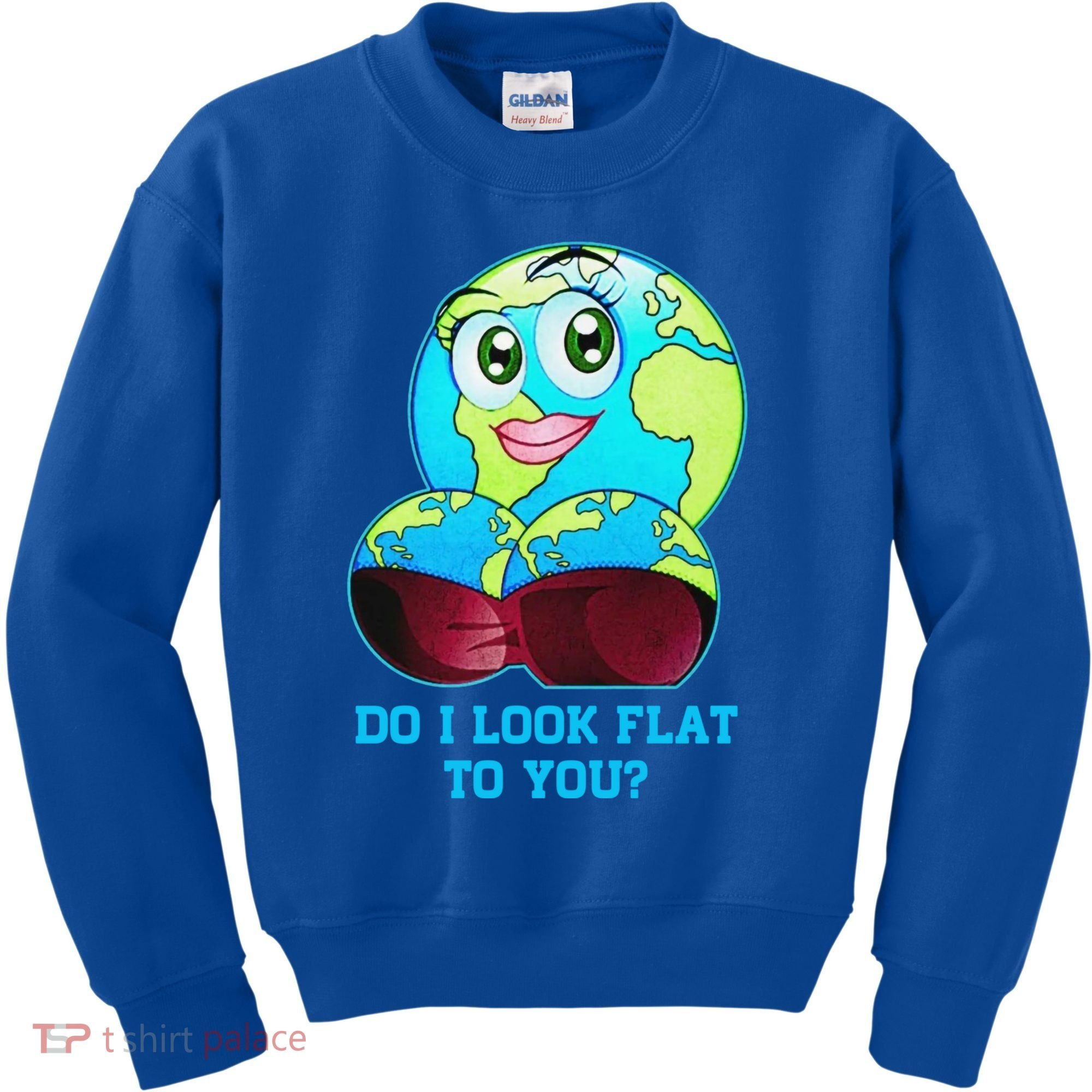 Do I Look Flat To You Funny Anti Flat Earth Kids Sweatshirt