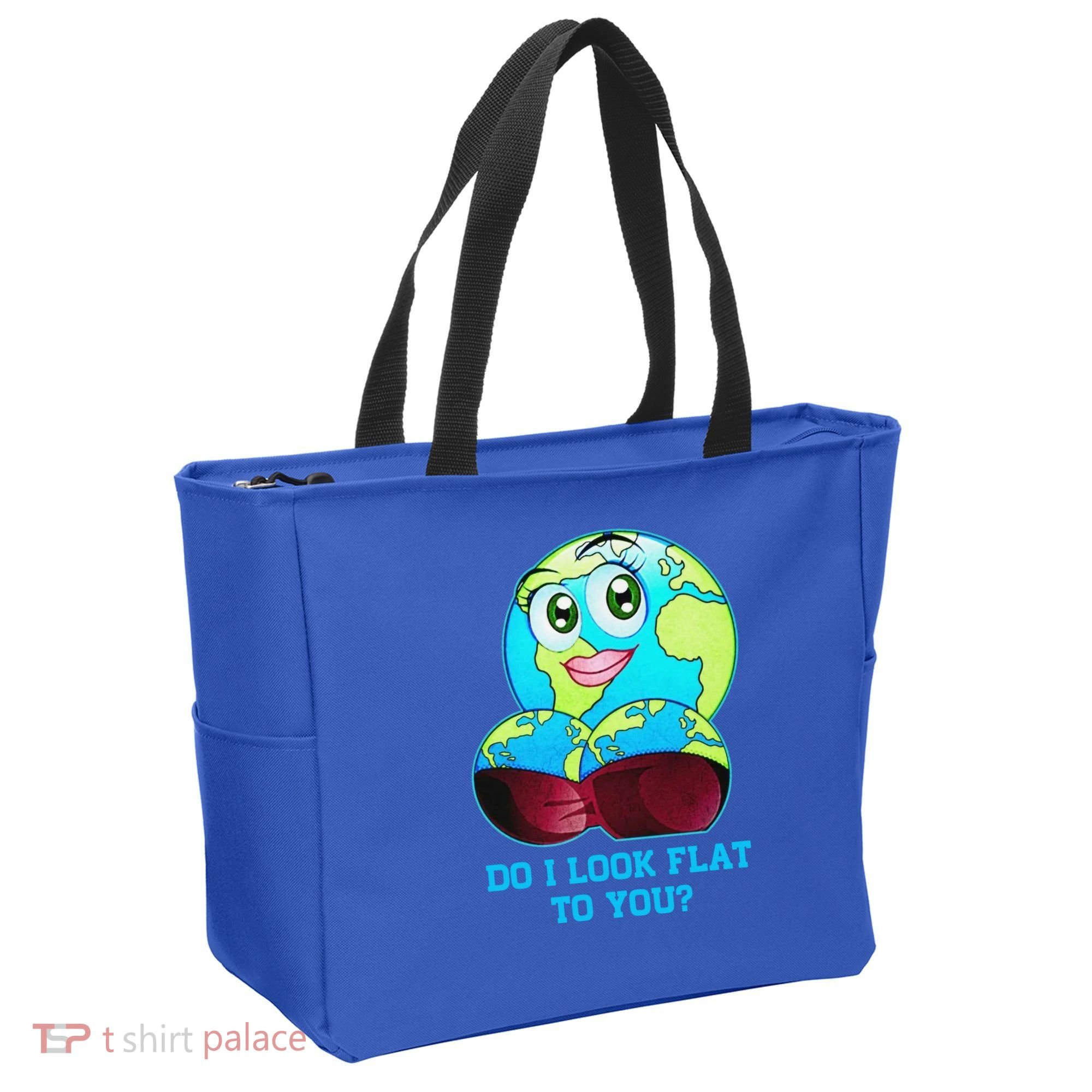 Do I Look Flat To You Funny Anti Flat Earth Tote Bag