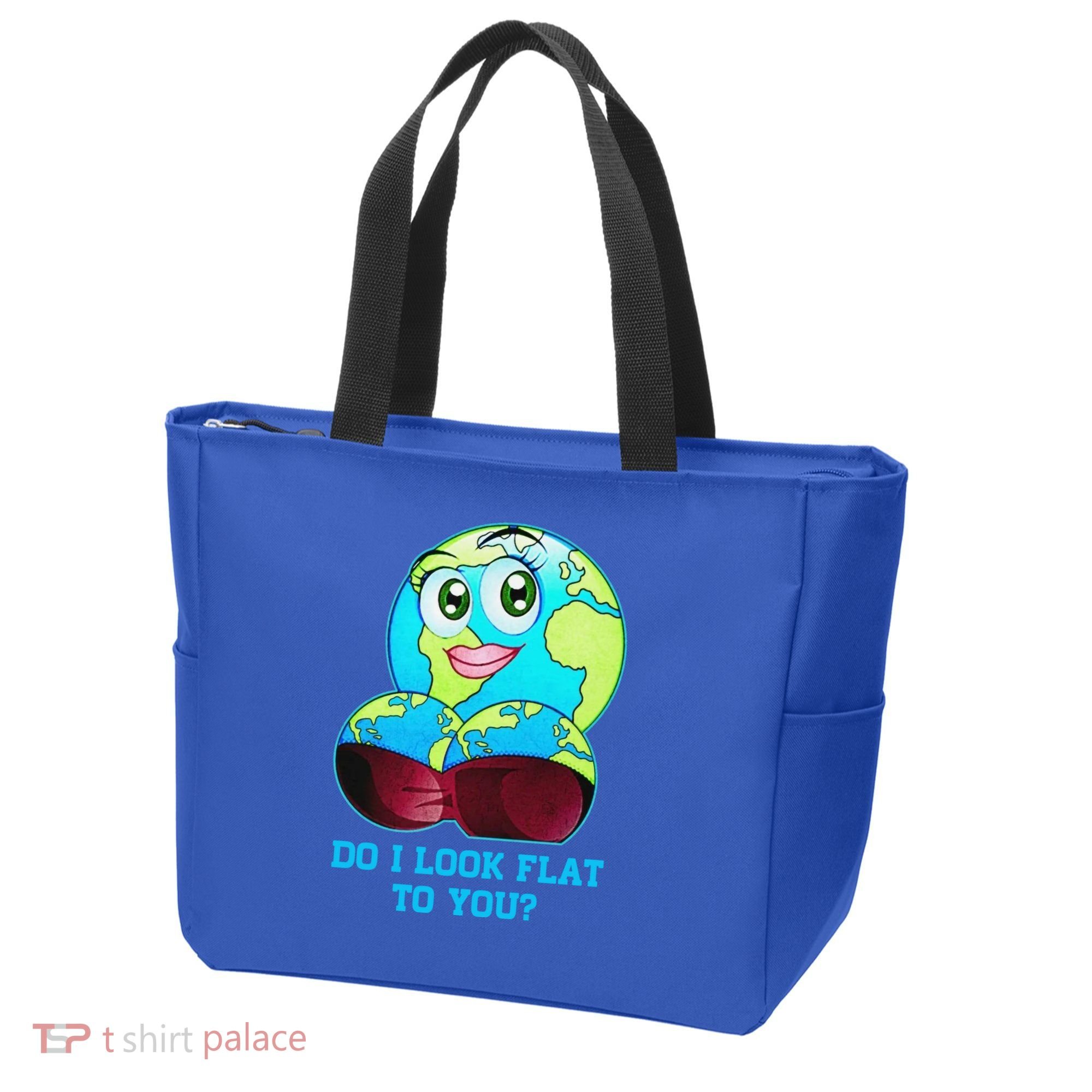 Do I Look Flat To You Funny Anti Flat Earth Tote Bag