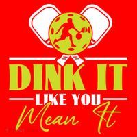 Dink It Like You Mean It Pickleball Player Dink Funny Meaningful Gift Santa Hat thumb 1