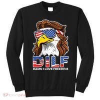Damn I Love Freedom Eagle Funny Patriotic July 4th Sweatshirt thumb 0
