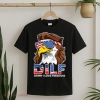 Damn I Love Freedom Eagle Funny Patriotic July 4th T-Shirt thumb 2