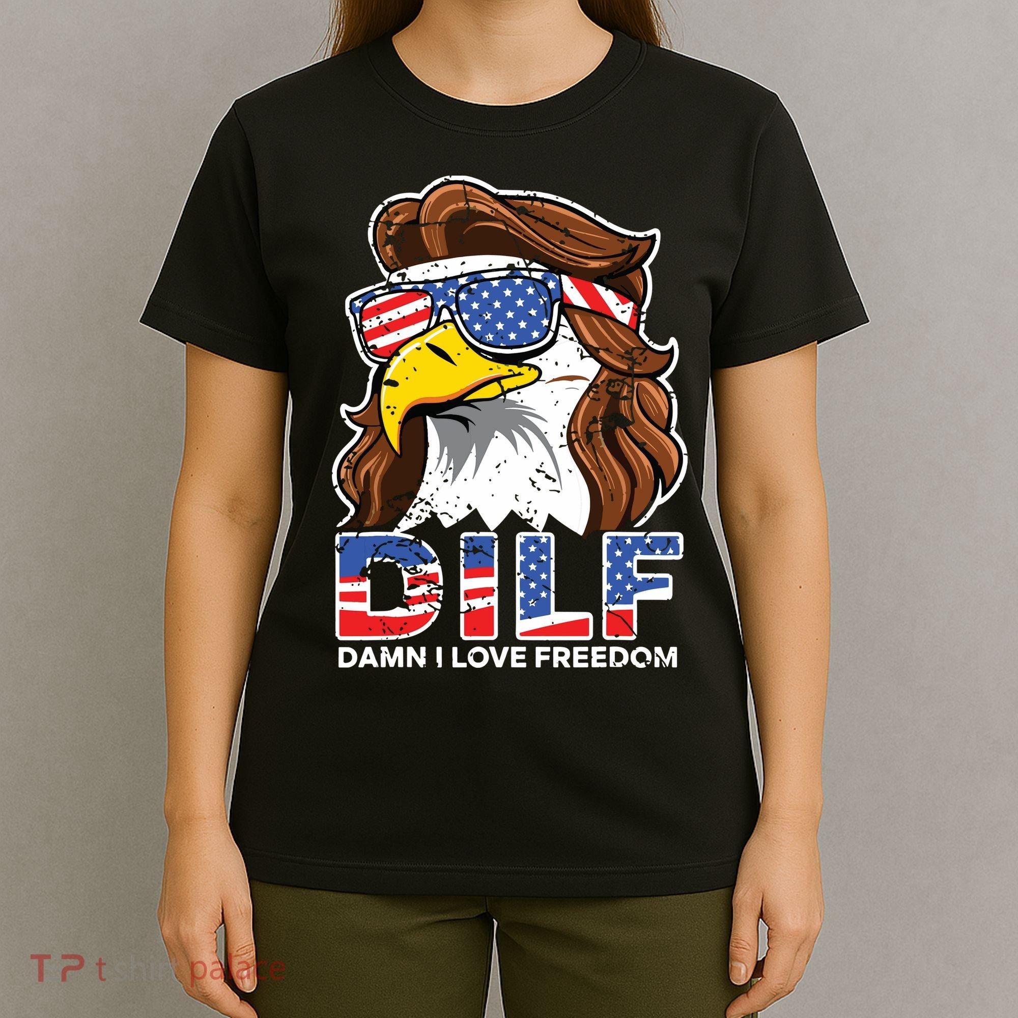 Damn I Love Freedom Eagle Funny Patriotic July 4th T-Shirt