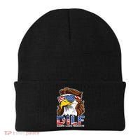 Damn I Love Freedom Eagle Funny Patriotic July 4th Beanie thumb 0