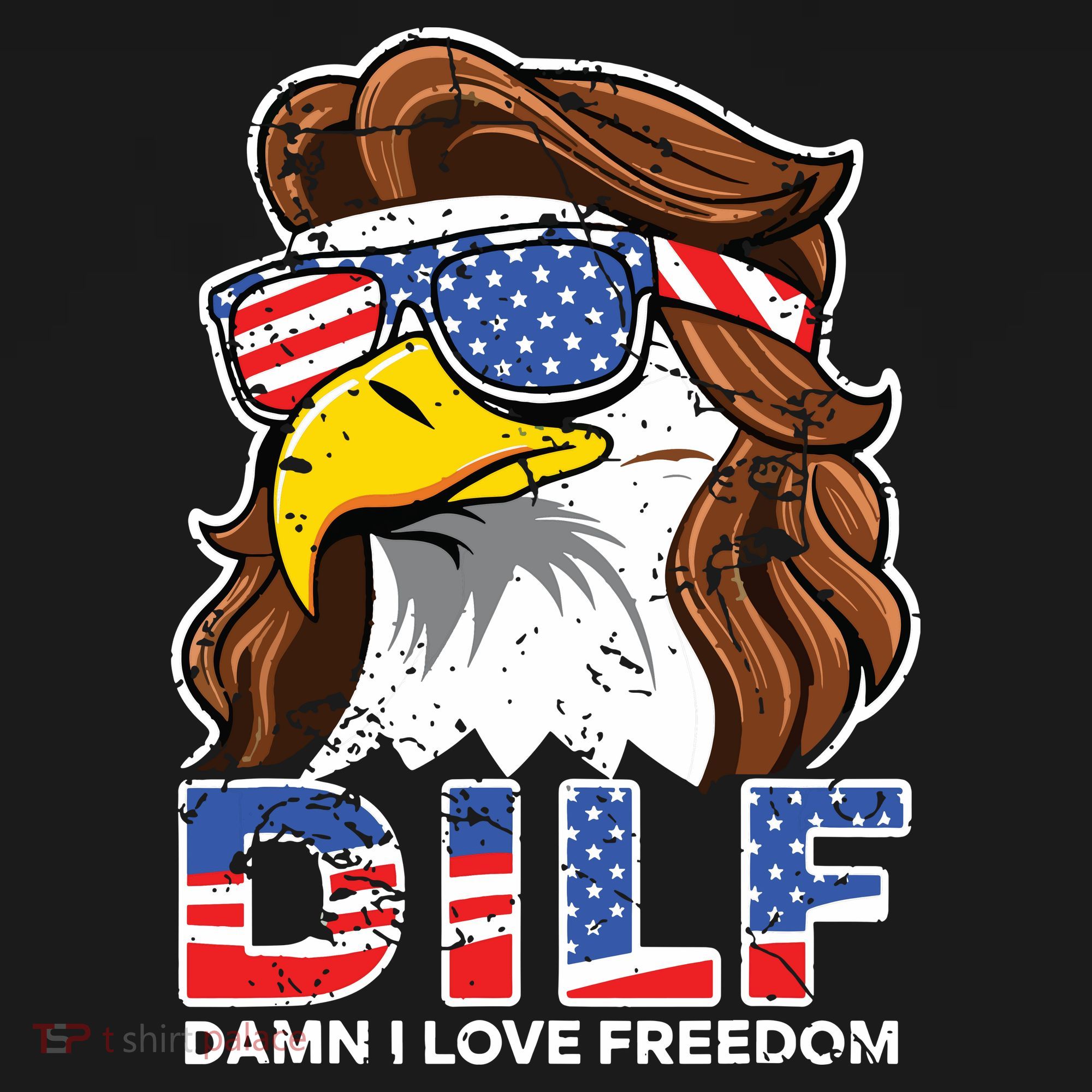 Damn I Love Freedom Eagle Funny Patriotic July 4th Women's Hoodie