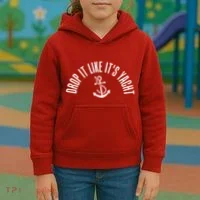 Drop It Like ItS Yacht Kids Hoodie thumb 3