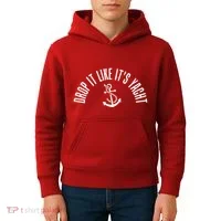 Drop It Like ItS Yacht Kids Hoodie thumb 4