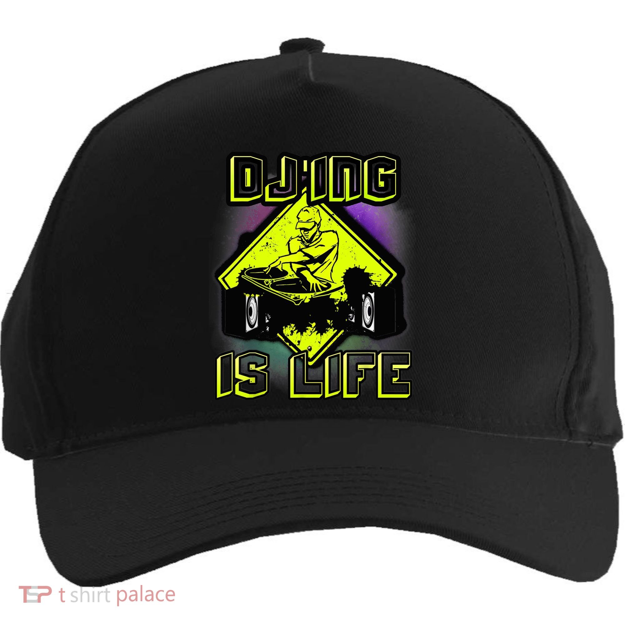 DJ'ING IS LIFE FOR A DJ DJ GEAR Five-Panel Snapback Cap