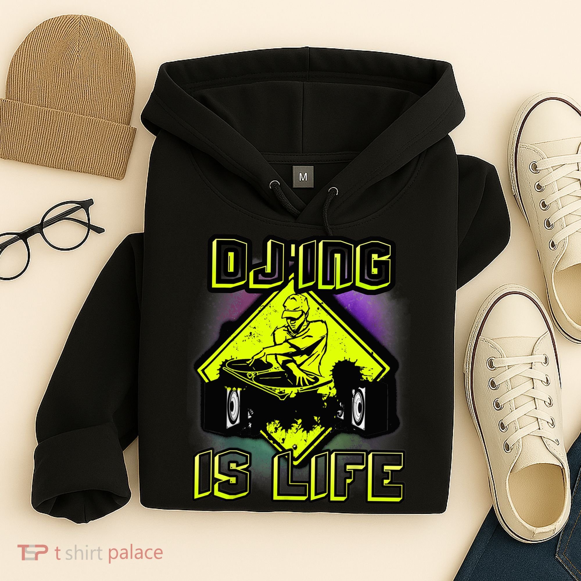 DJ'ING IS LIFE FOR A DJ DJ GEAR Hoodie