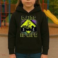 DJ'ING IS LIFE FOR A DJ DJ GEAR Kids Hoodie thumb 3