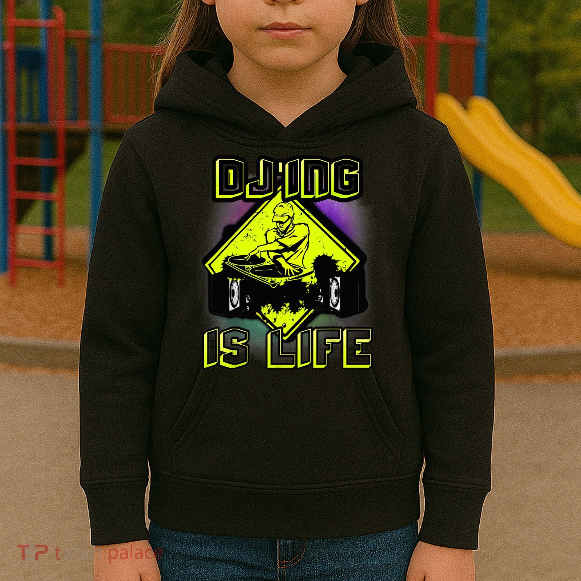 DJ'ING IS LIFE FOR A DJ DJ GEAR Kids Hoodie