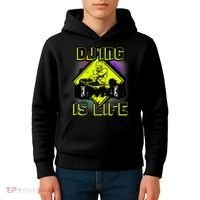 DJ'ING IS LIFE FOR A DJ DJ GEAR Kids Hoodie thumb 4