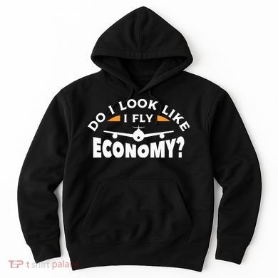 Do I Look Like I Fly Economy Pilot Aviation Aviator Hoodie