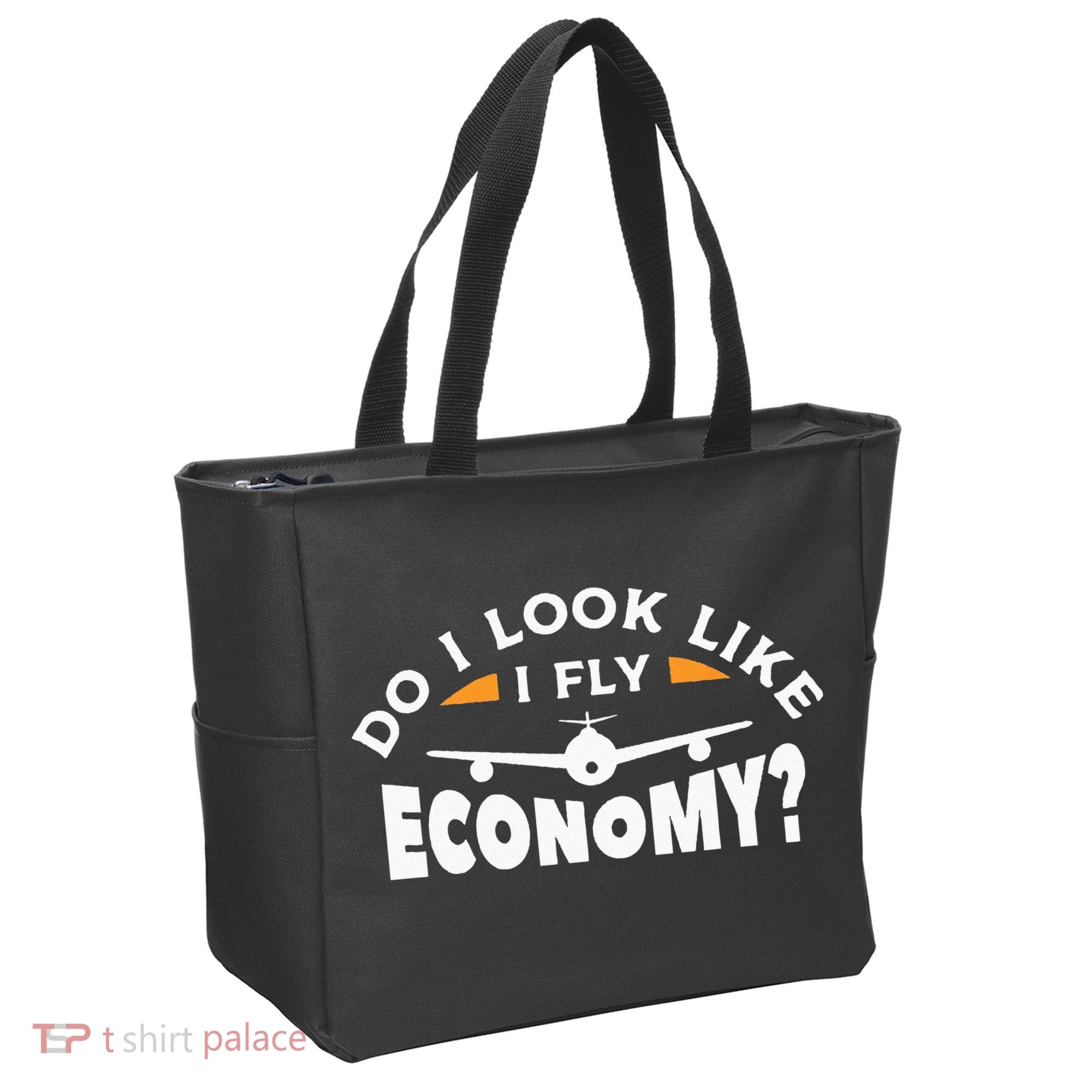 Do I Look Like I Fly Economy Pilot Aviation Aviator Tote Bag