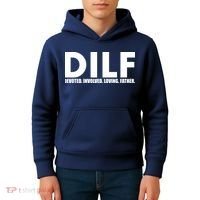 DILF Devoted Involved Loving Father Kids Hoodie thumb 4