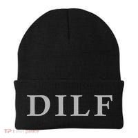 DILF Funny Dad Humor Beanie thumb 0