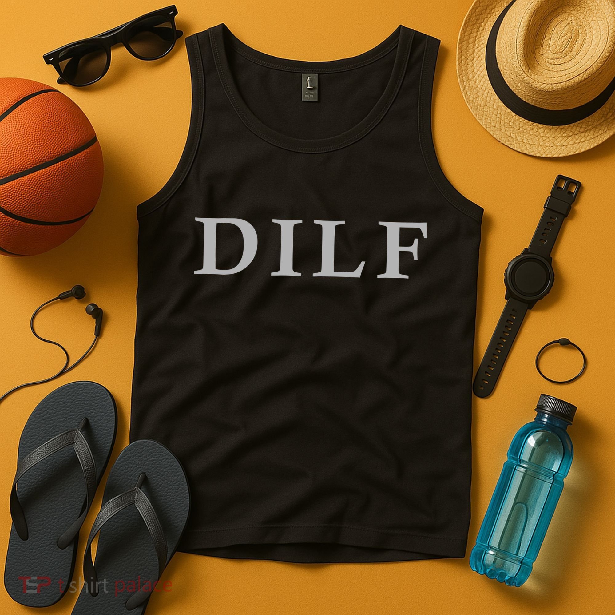 DILF Funny Dad Humor Tank Top