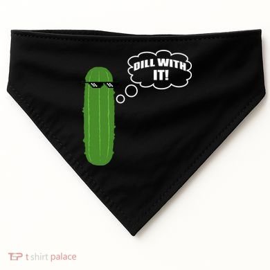 Dill With It Pickle USA-Made Doggie Bandana