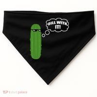 Dill With It Pickle USA-Made Doggie Bandana thumb 0