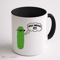 Dill With It Pickle Coffee Mug thumb 1