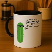 Dill With It Pickle Coffee Mug thumb 4