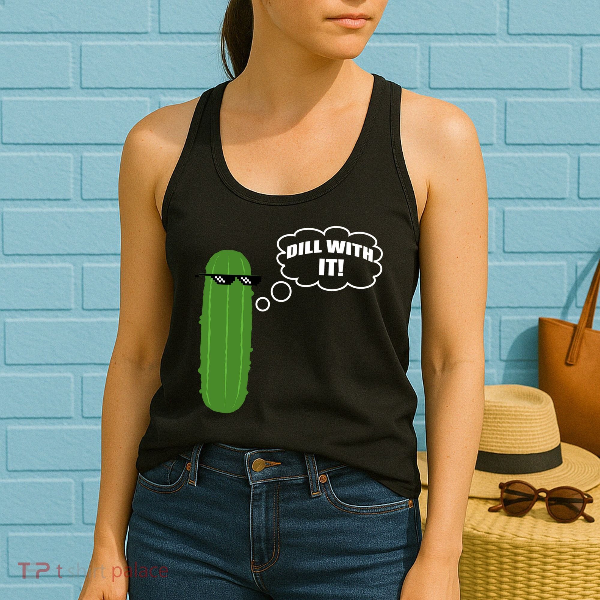 Dill With It Pickle Women's Tank Top