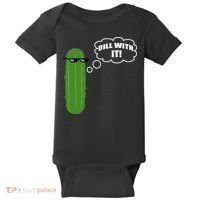 Dill With It Pickle Baby Bodysuit thumb 0
