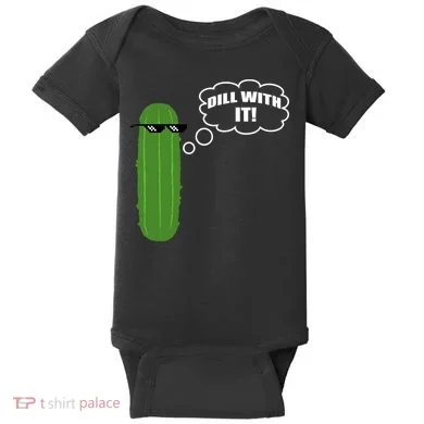 Dill With It Pickle Baby Bodysuit