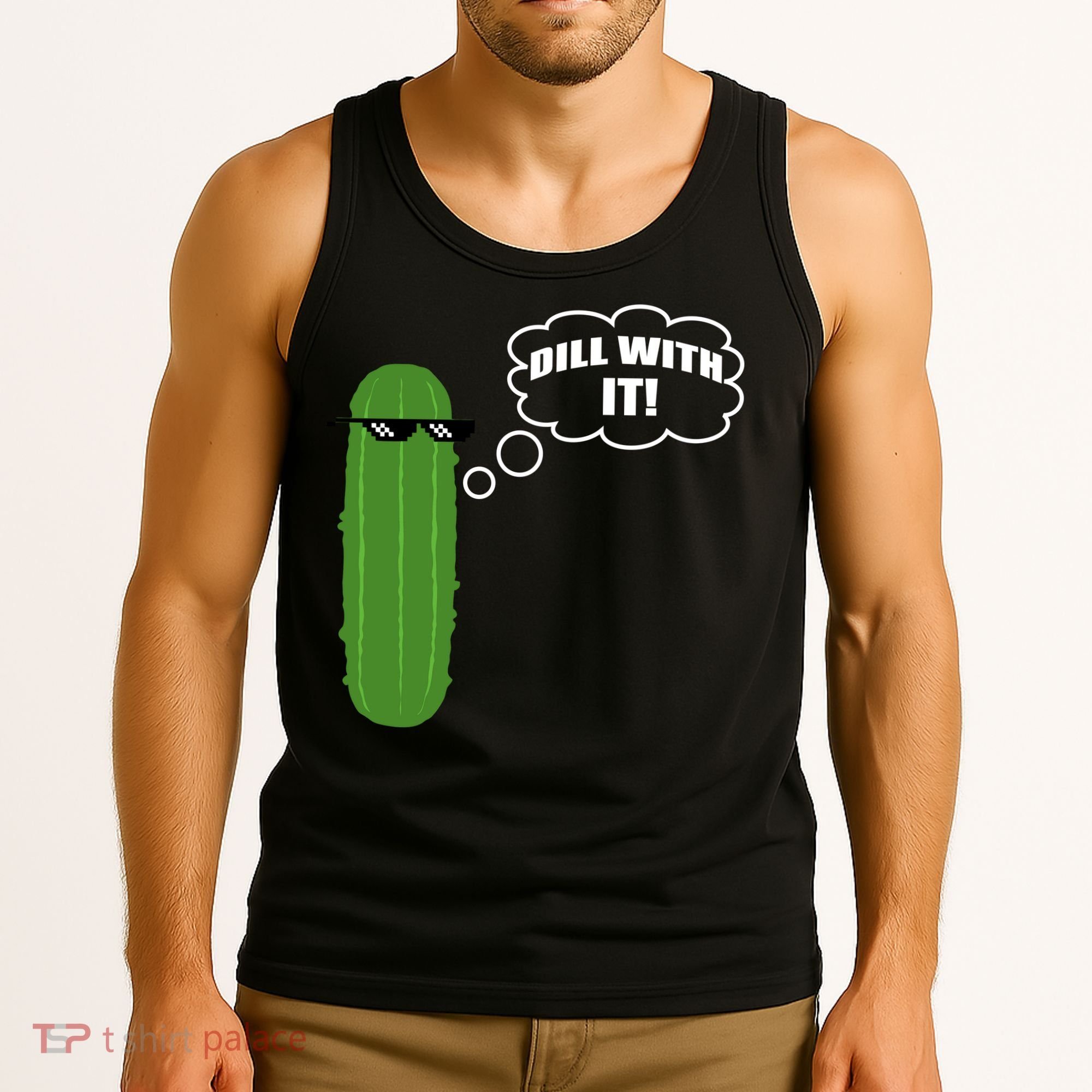 Dill With It Pickle Tank Top